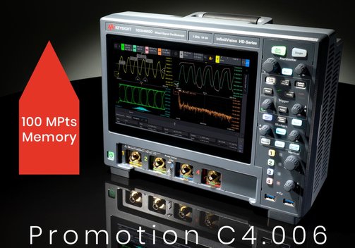 Keysight Promotion C4.006 - Maximize the memory on your new HD3 series oscilloscope for free!